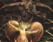 伟大的红龙与日光蔽体的女人 - 威廉·布莱克